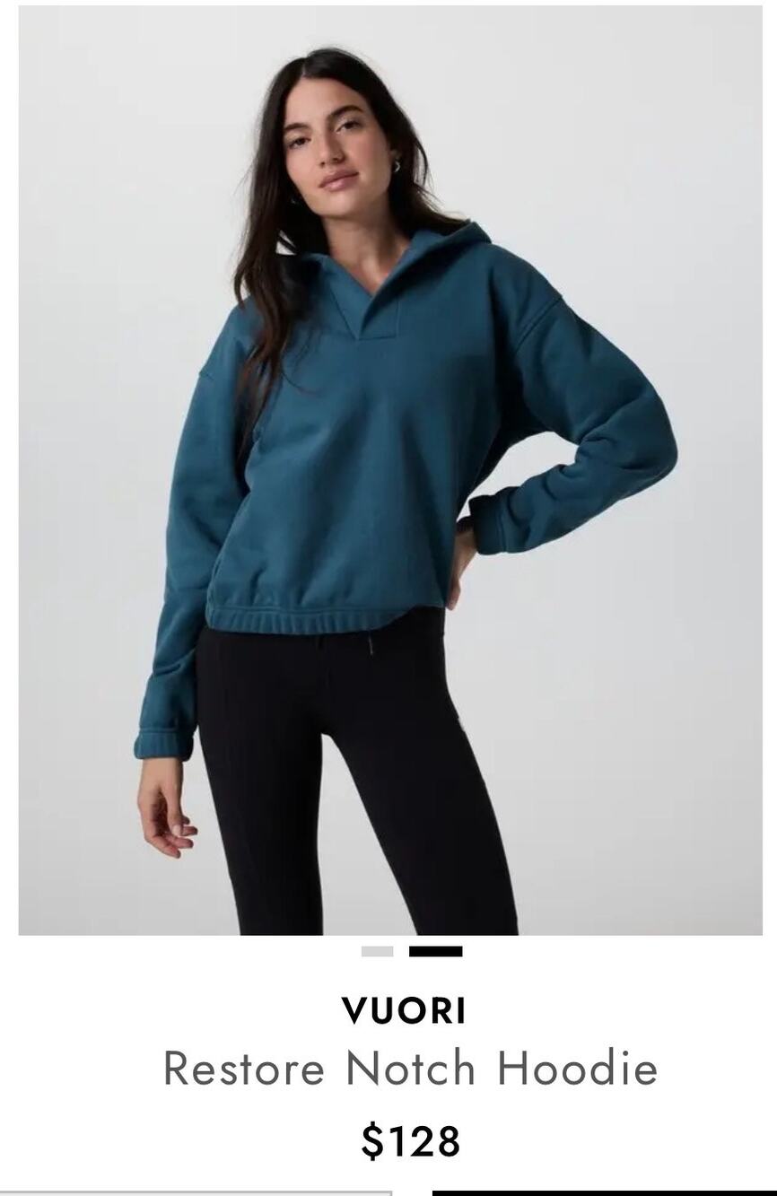 Vuori Restore Notch Hoodie 128$